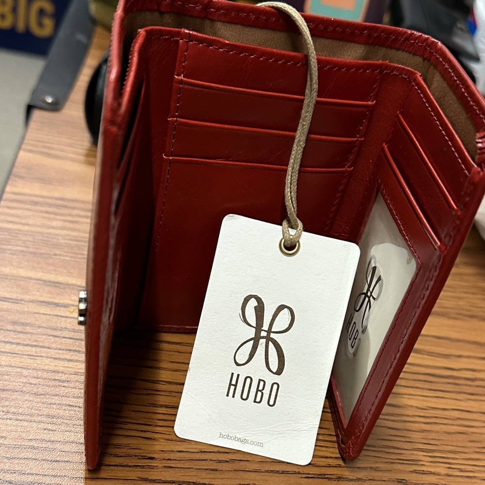HOBO Crimson Leather Wallet